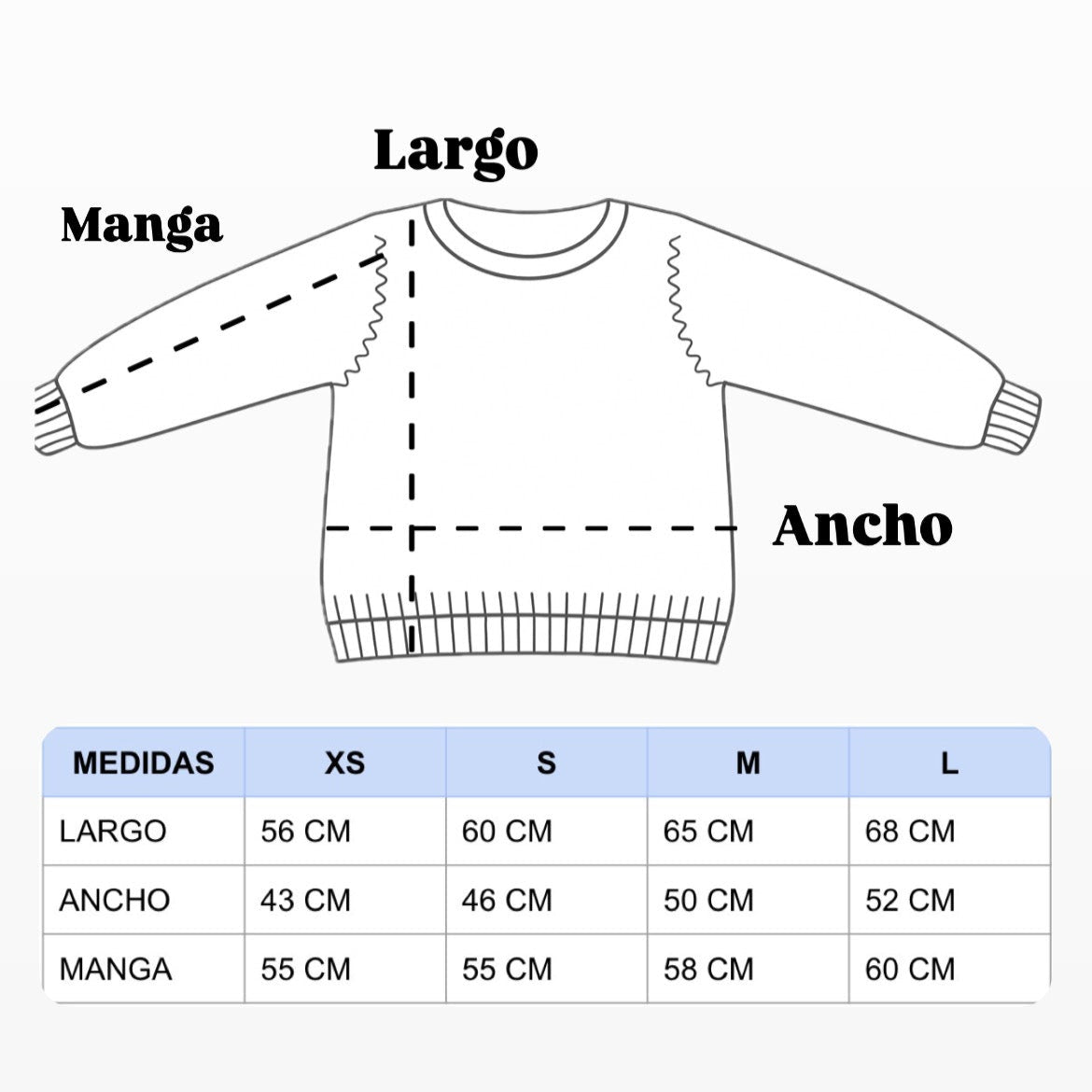 Sweater Tejido Azul Eléctrico Unisex