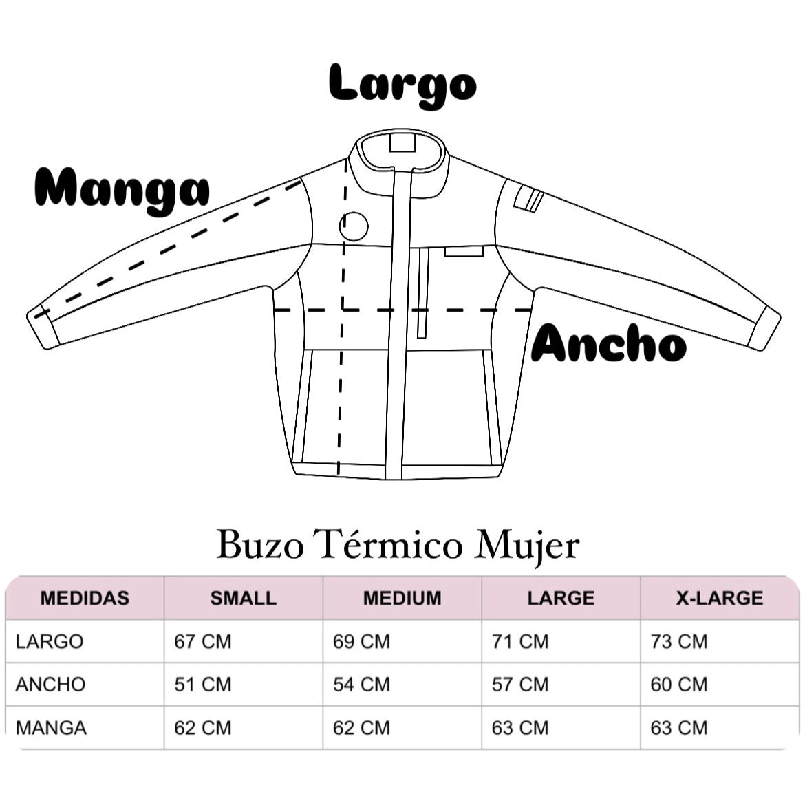 Buzo Térmico Blanco Dama