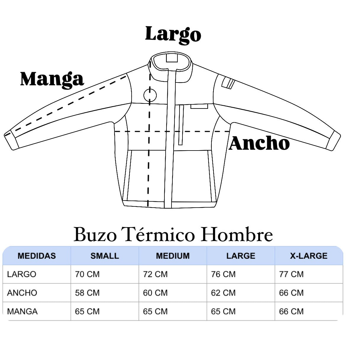 Buzo Térmico Negro Hombre