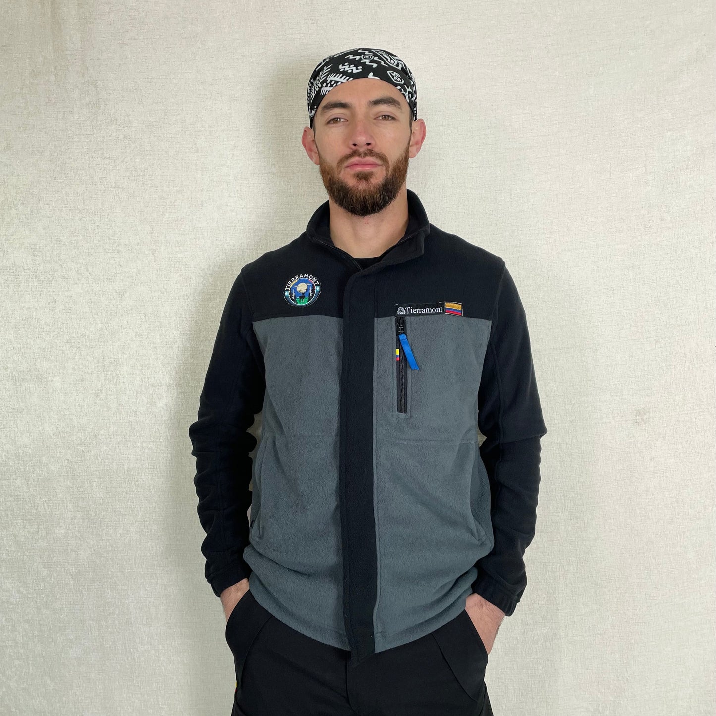 Buzo Térmico Bicolor Gris-Negro Hombre