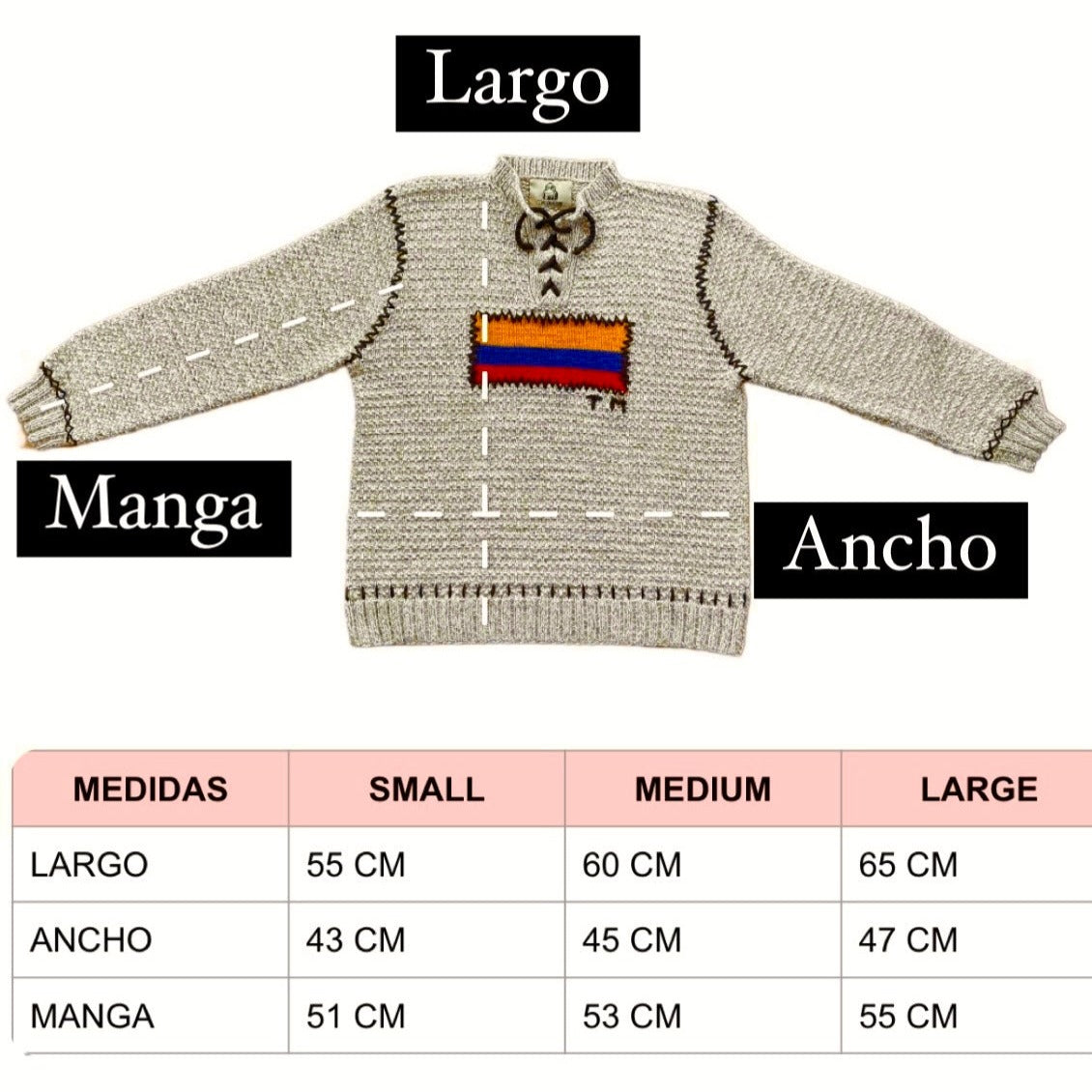 Sweater Tejido Colombia Beige