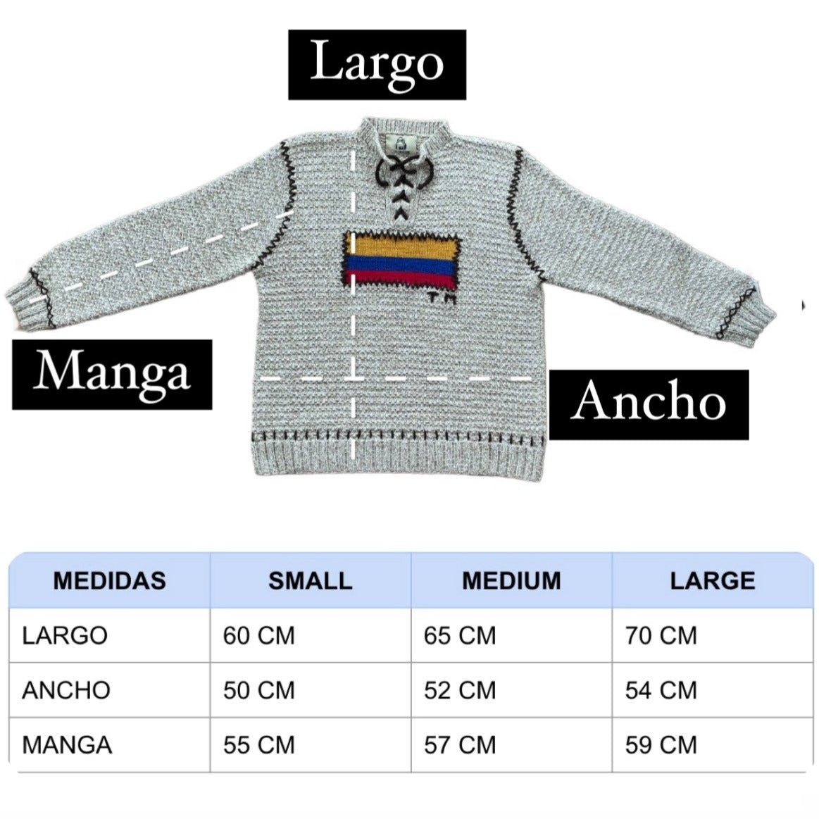 Sweater Tejido Colombia Beige