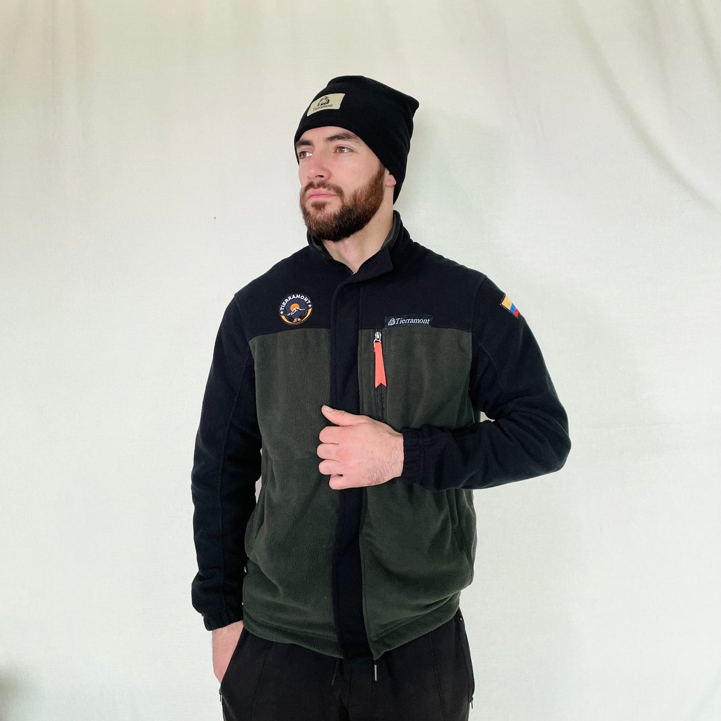 Buzo Térmico Bicolor Verde-Negro Hombre