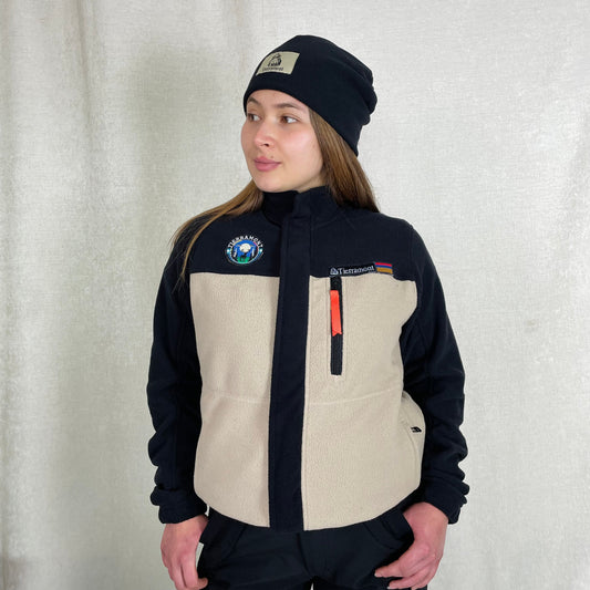Buzo Térmico Bicolor Beige -Negro Dama