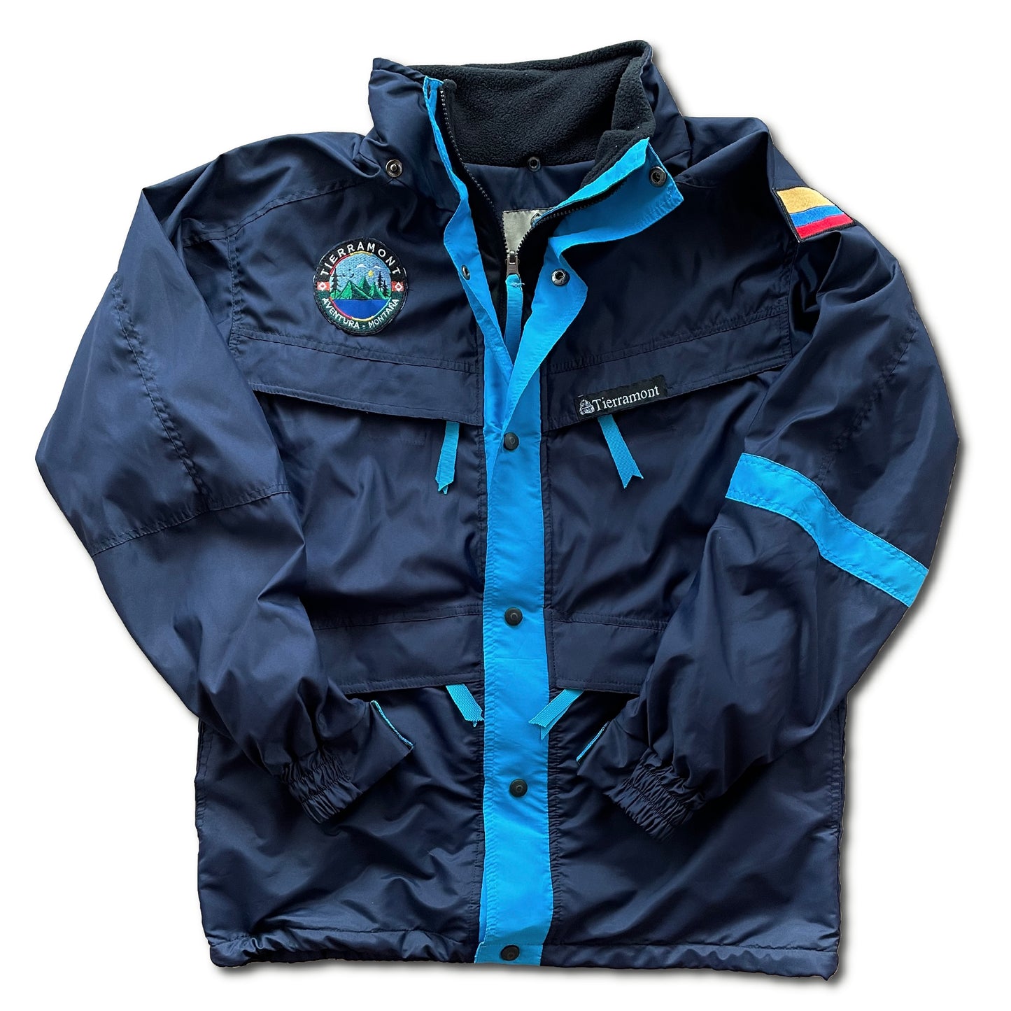 Chaqueta Folk Azul