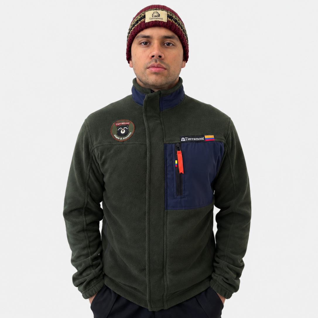 Buzo Térmico Andino Verde Militar Hombre