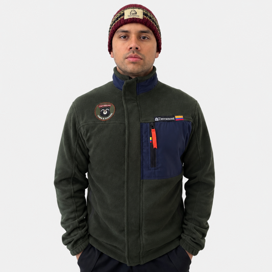 Buzo Térmico Andino Verde Militar Hombre
