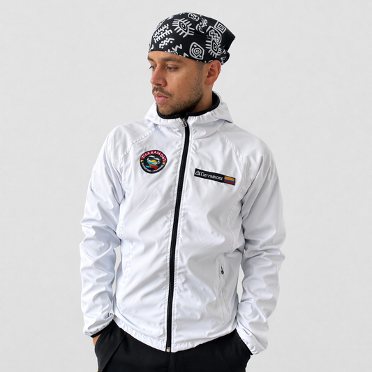 Chaqueta Impermeable Pionono Blanca Hombre