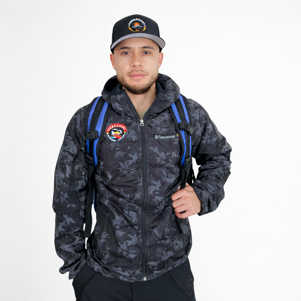 Chaqueta Impermeable Militar Hombre