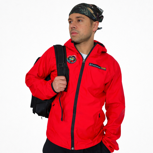 Chaqueta Impermeable Pionono Roja Hombre
