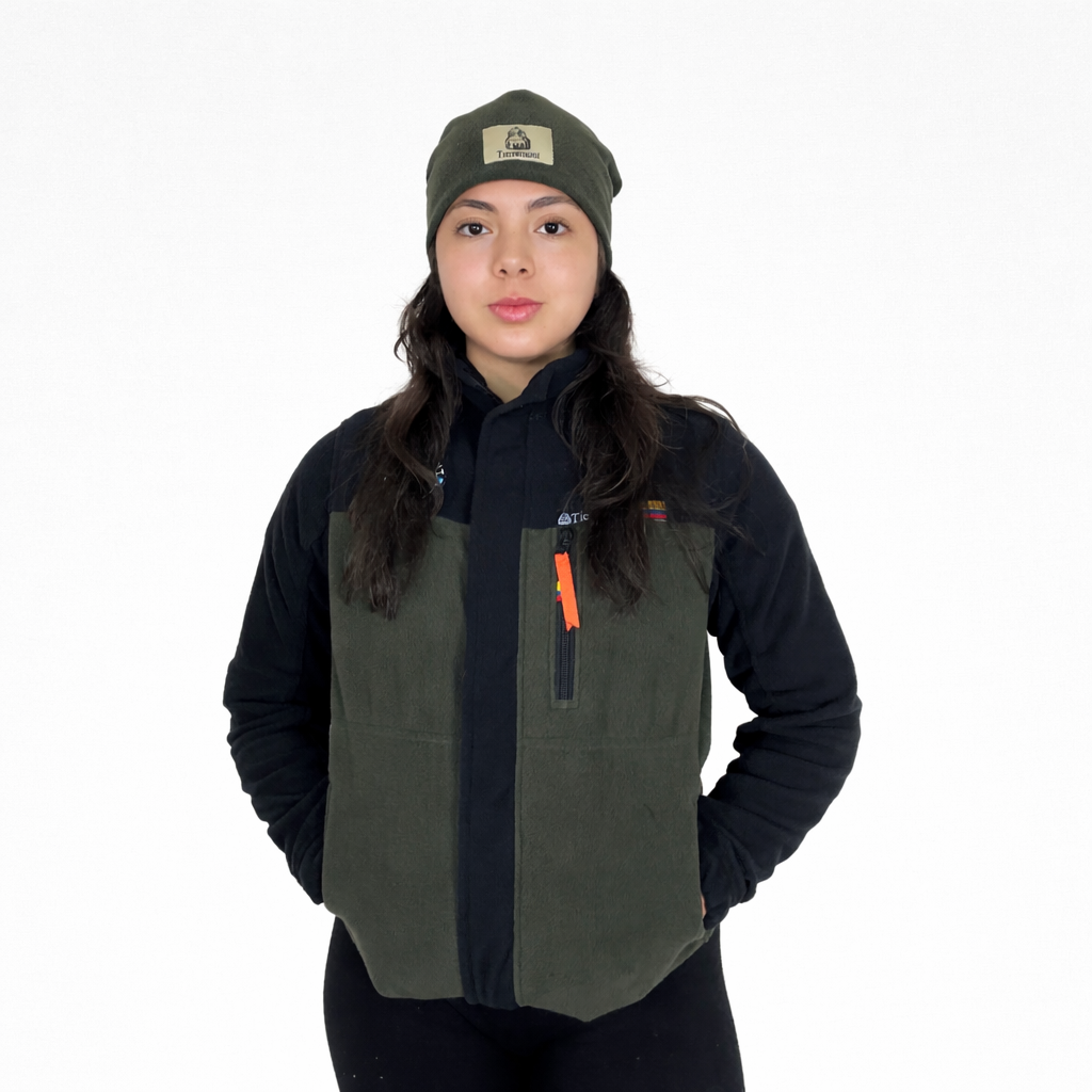 Buzo Térmico Bicolor Verde-Negro Dama