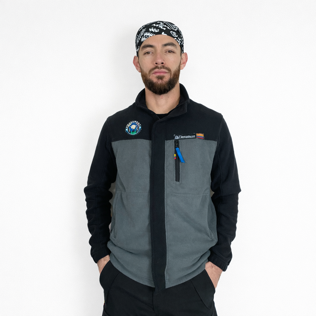 Buzo Térmico Bicolor Gris-Negro Hombre