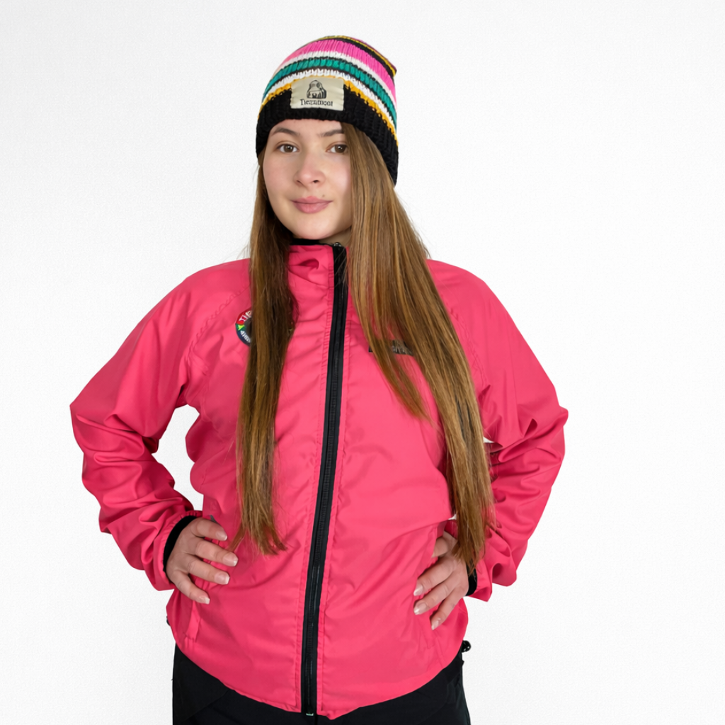 Chaqueta Impermeable Pionono Rosada Mujer