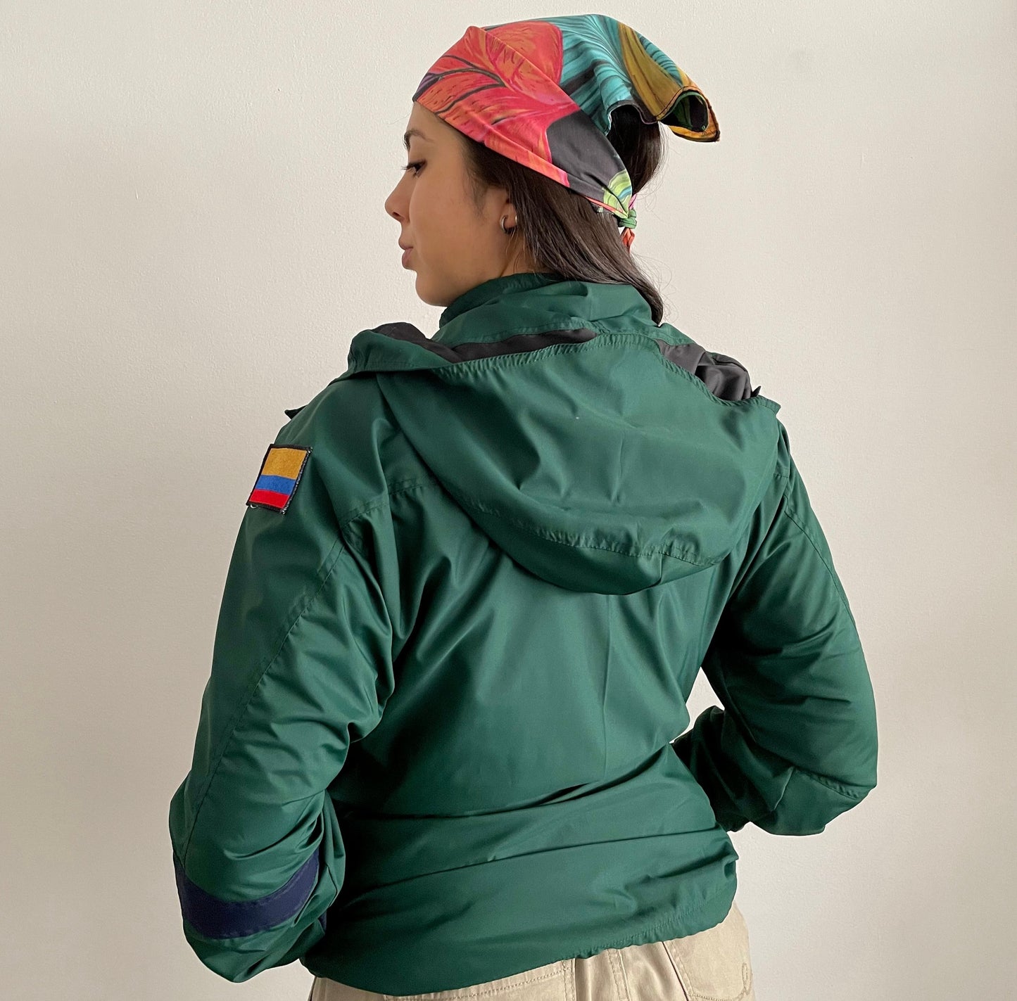 Chaqueta Folk Verde