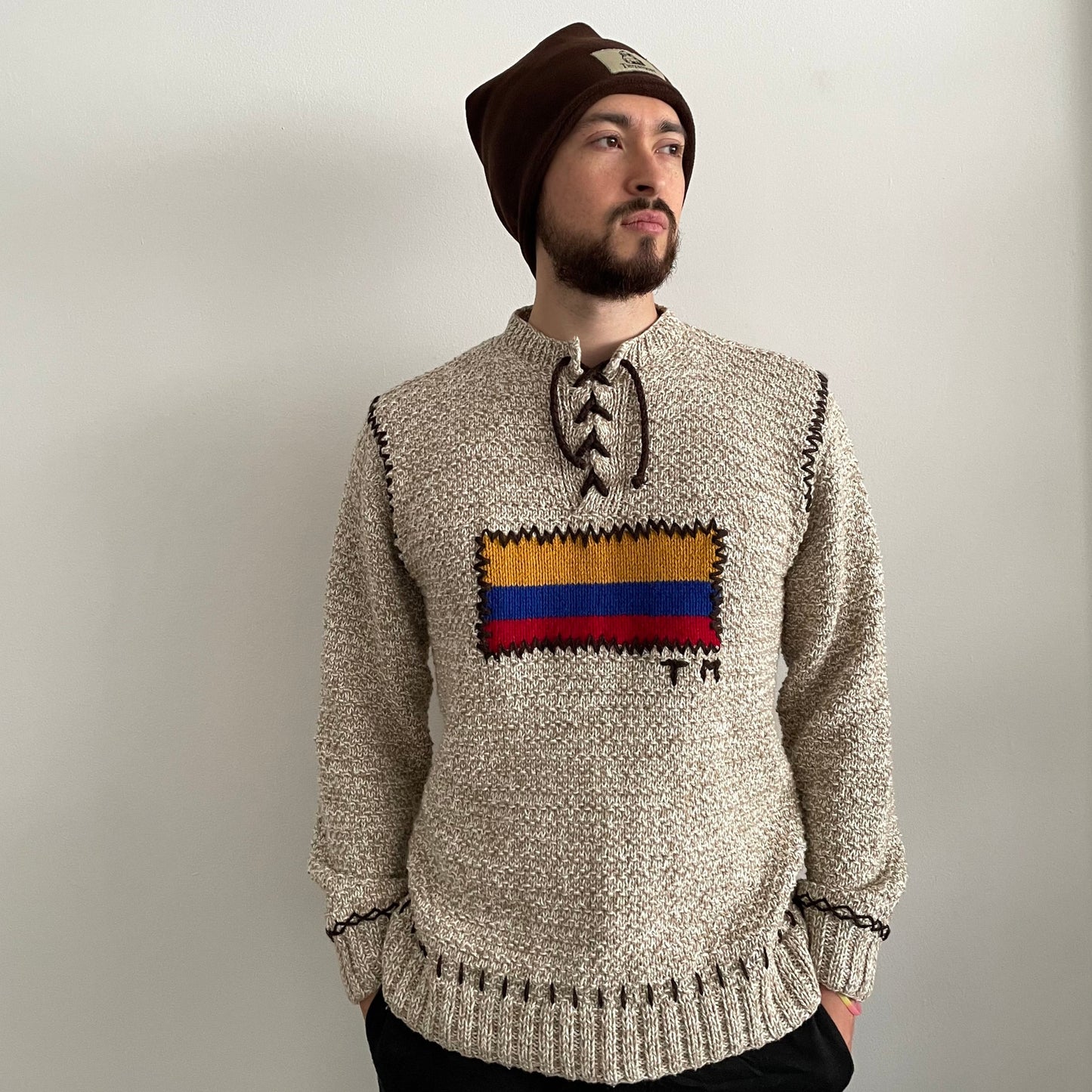 Sweater Tejido Colombia Beige